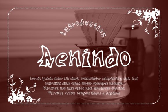 Aenindo Display Font for Handmade Branding and Boutique Identity
