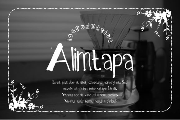 Alimtapa Handwritten Font for Crafts and Printables