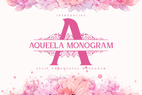 Aqueela Monogram Typeface Review