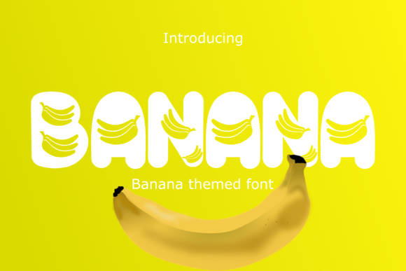 Banana Display Font for Bold Web Headers and Brand Identity