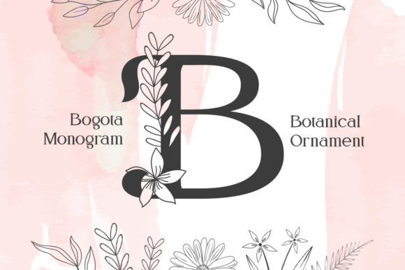 Bogota Monogram: A Romantic Display Font for Elegant Branding