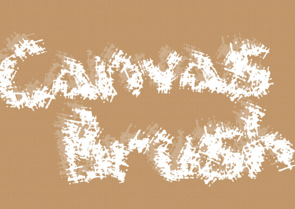 Canvas Brush Typeface for Handmade Branding and Product Design