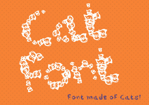 Cat Display Font for Playful Campaign Design