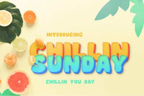Chillin Sunday Typeface: Elevate Editorial Design with Bold Display Fonts