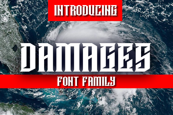 Damages Display Font for Bold Campaign Headlines