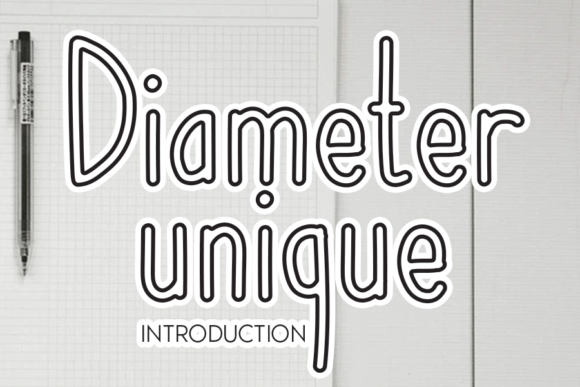 Diameter Unique Typeface for Modern Digital Branding