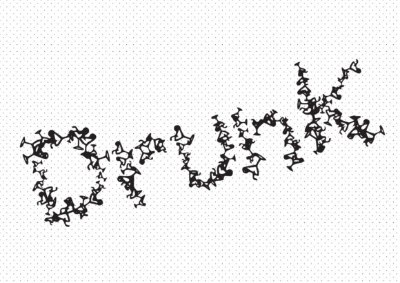 Drunk: A Fun Display Font for Cocktail-Themed Craft Projects