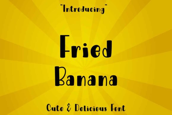 Fried Banana Typeface for Playful Digital Branding