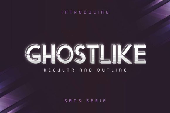 Ghostlike Display Font: Bold Abstract Typography for Digital Campaigns