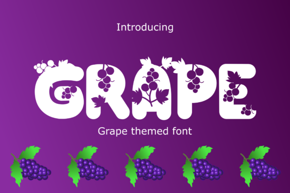 Grape Display Font for Summer Branding and Creative Projects