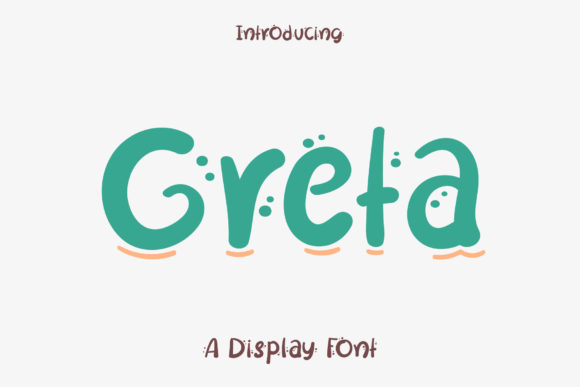 Greta Typeface: Whimsical Display Fonts for Creative Branding