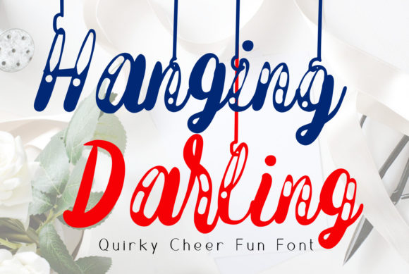Hanging Darling Typeface: A Unique Display Font for Creative Branding