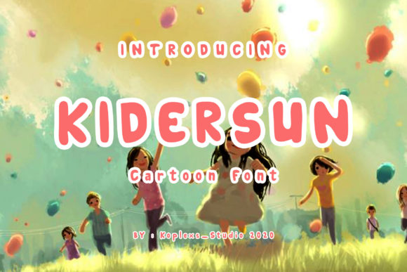 Kidersun Display Font for Editorial Design