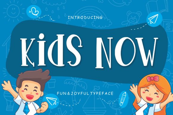 Kids Now: A Playful Display Font for Creative Projects