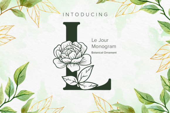 Le Jour Monogram Typeface Review for Boutique Branding
