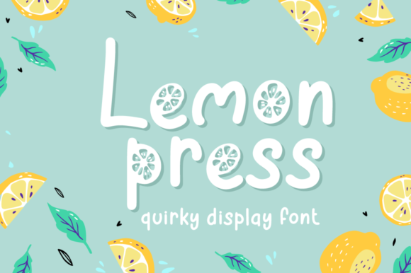 Lemon Press: A Summery Display Font for Editorial Design