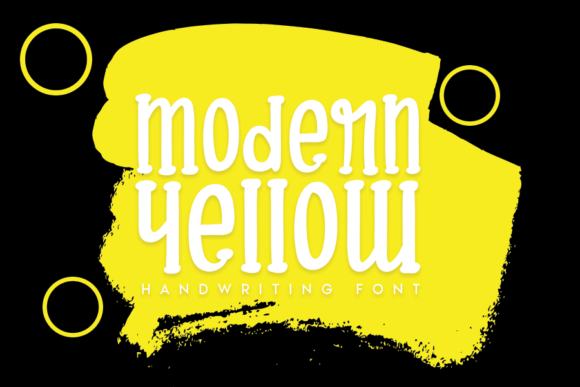 Modern Yellow Typeface: A Fresh Display Font for Editorial Design