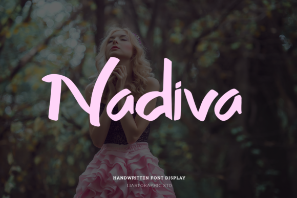 Nadiva Display Font for Handmade Branding and Labels