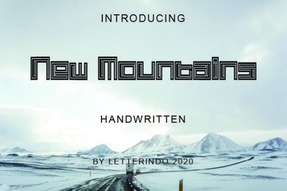 New Mountains Typeface for Bold Campaign Visuals