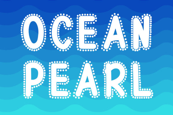 Ocean Pearl Display Font for Campaign Design