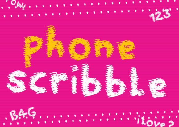 Phone Scribble Typeface Review for Campaign Design