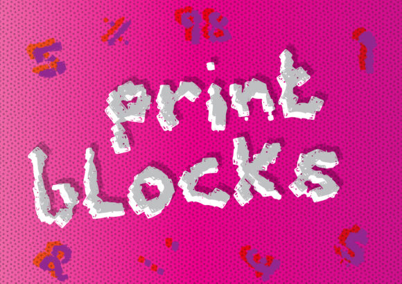 Print Blocks Typeface for Modern Web Design