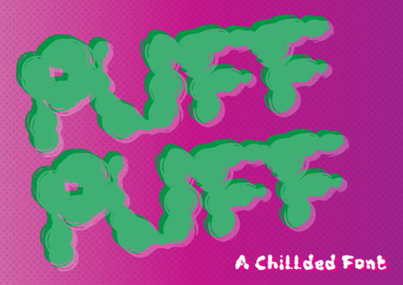 Puff Puff Display Font Review for Editorial Design