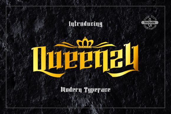 Queenzy: The Vintage Display Font for Nostalgic Craft Projects