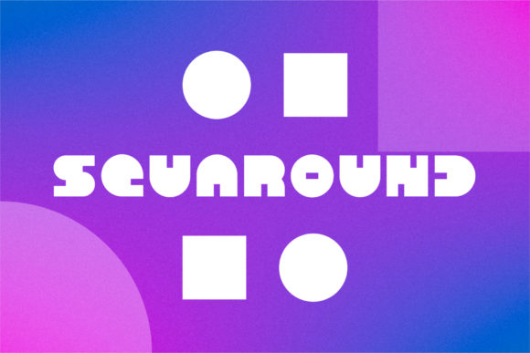 Squaround Typeface: A Geometric Display Font for Modern Campaigns