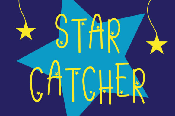 Star Catcher: A Cute Display Font for Cheerful Branding
