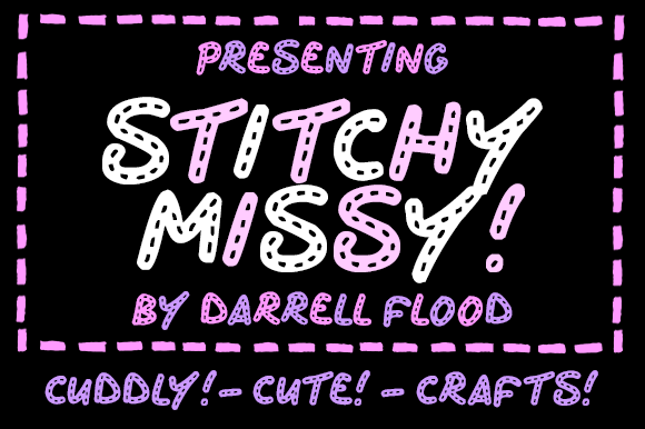 Stitchy Missy Typeface for Handmade Branding and Craft Projects