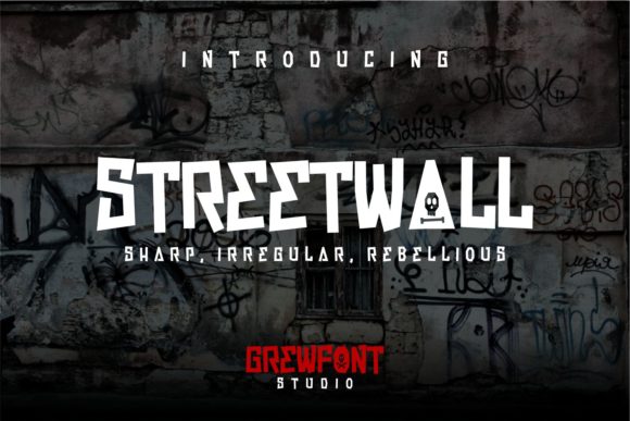 Streetwall: A Sharp Display Font for Handmade Brands