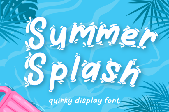 Summer Splash Typeface for Seasonal Crafting Projects