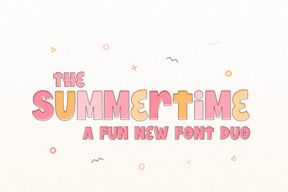 The Summertime Display Font for Editorial Design