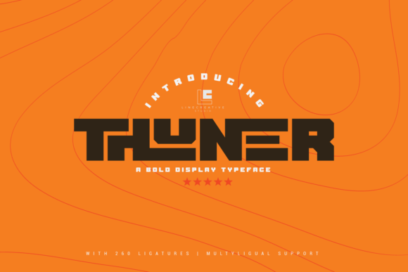 Thuner Bold Display Font for Brand Identity