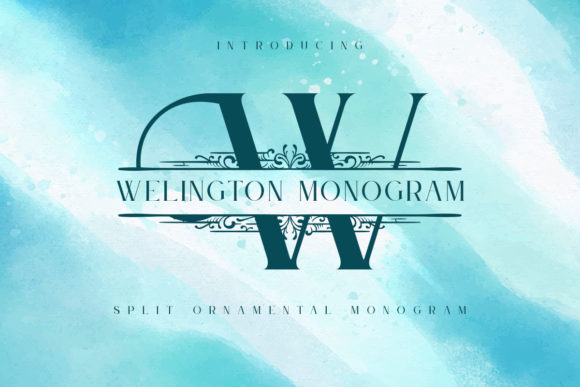 Welington Monogram: Elegant Display Fonts for High-End Web Design