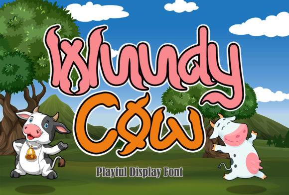 Wuudy Cow: The Friendly Display Font for Authentic Branding